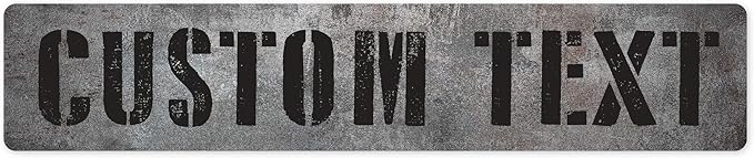 Custom Sign, Custom Street Sign, 11 Font Colors, 13 Font Styles, 4 Hole Options by MySignCenter