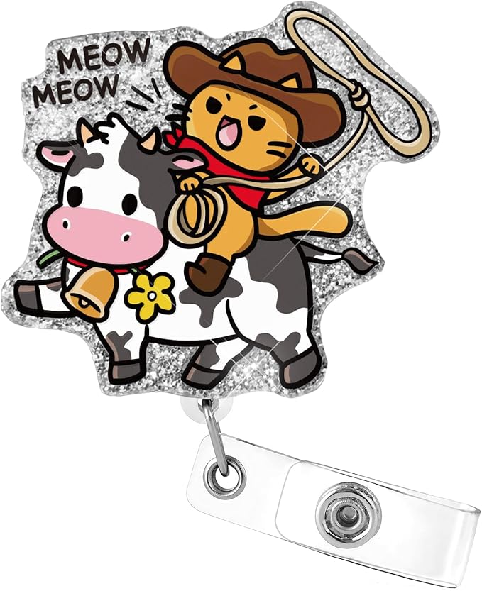 Aoryalps Meow Meow Retractable Badge Reel Holder Retractable by Unknown