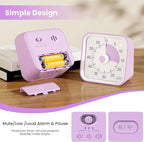 Visual Timer for Kids with Pause Function, 60 Minute Countdown Timer for Kids - Image 4