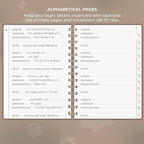 Clever Fox Password Book Spiral – Internet Address & Password Organizer - Image 3
