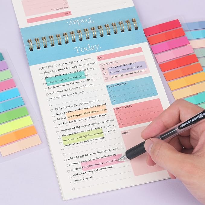 Book Tabs for Annotating, Sticky Tabs Transparent Small Sticky Notes Flags - Image 3