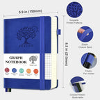 PERCUN Graph Paper Notebook, 160 Pages Grid Journal - Image 2
