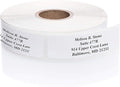 White Personalized Return Address Labels Without Dispenser by ArtisticDirect