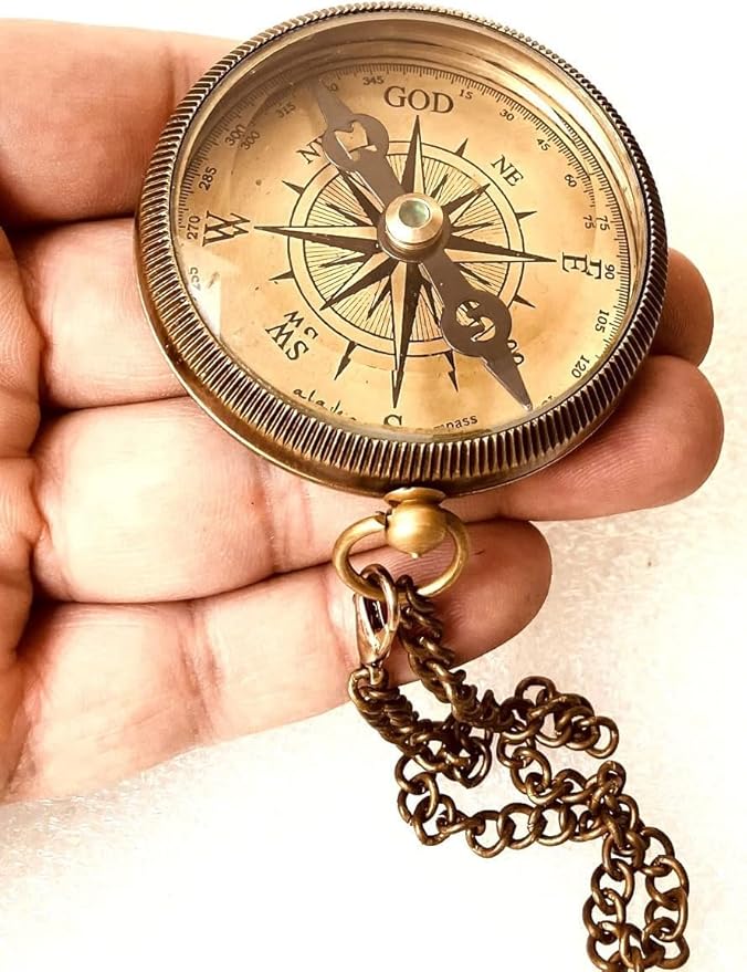 Gift for Grandson Brass Compass Engraved Quote | Memory Present to My Grandson - Image 3
