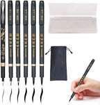 Rilanmit Hand Lettering Pens, Refillable Calligraphy Pens Brush Marker Pens Set by Rilanmit