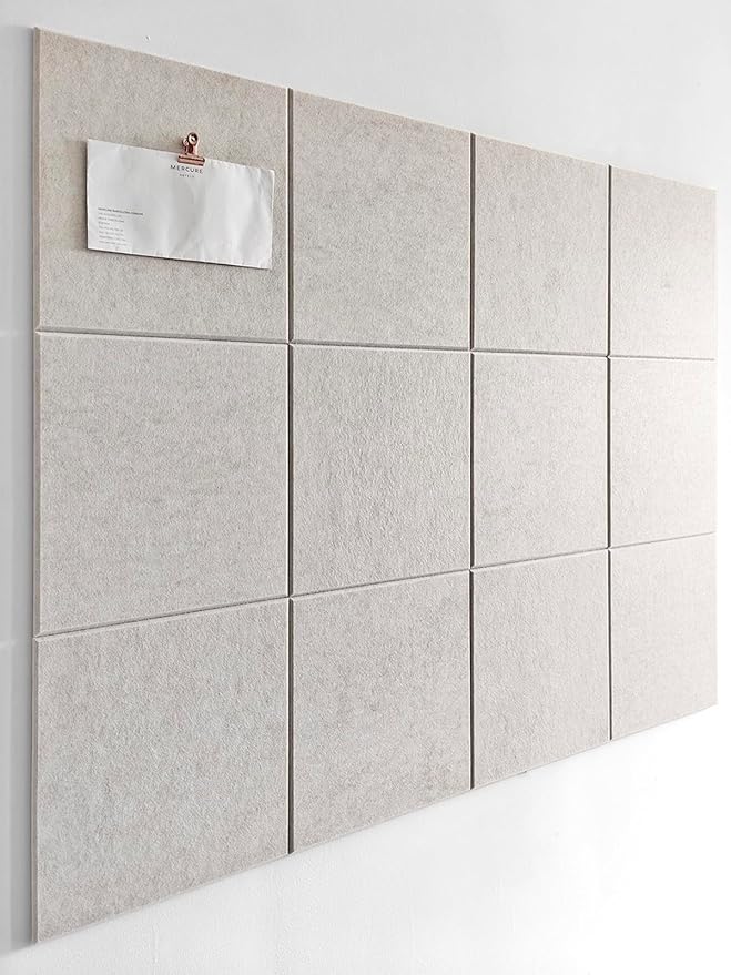 Large Cork Board Alternative | Felt Wall Tiles | Aesthetic Felt Bulletin Board by DesignerManufacturerofInnovativeBulletinBoardSolutionsforHomeOffice