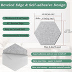Hexagonal Acoustic Panels-12 Pack High-Density Sound Absorbing Panels - Image 4