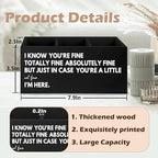 URLLUAE Thoughtful Uplifting Gifts Wooden Pen Pencil Holder - Image 6