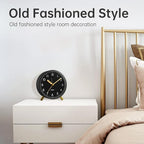 Analog Alarm Clock, 4 inch Super Silent Non Ticking Small Clock - Image 5