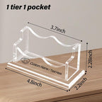 HJX Custom Business Card Holder Desk-Personalized Engraved Wooden Business Card - Image 2