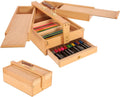 viswin multi-function artist storage box, portable solid beech, main product view