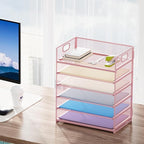 Marbrasse 6 Tier Paper Organizer Letter Tray - Image 6