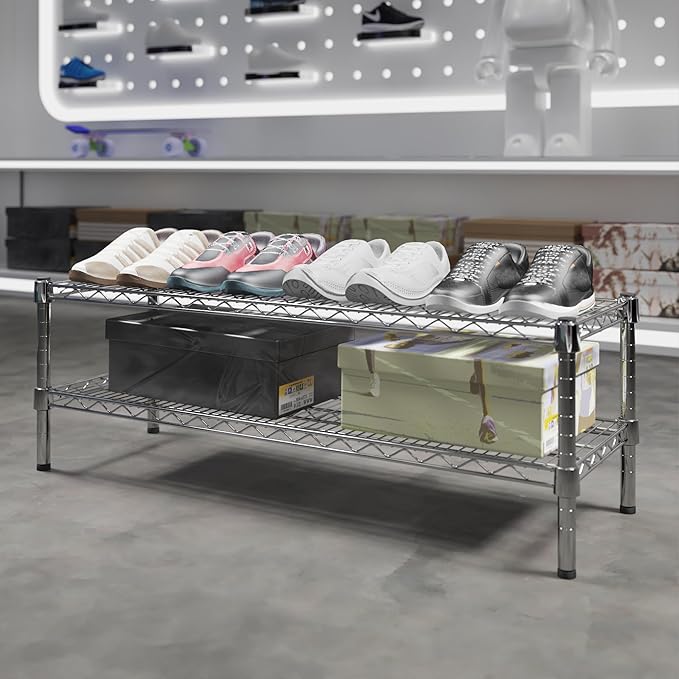 Regal Altair 14" Deep x 42" Wide x 14" Height Wire Shelving Kit | 2-Tier | NSF - Image 2