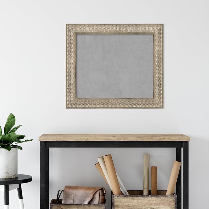 Amanti Art Silver Framed Magnetic Board 26x30 Medium Vision Board - Image 5