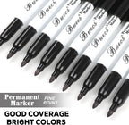 Buecs Permanent Markers, Fine Point, Waterproof & Smear Proof Markers, Quick - Image 6