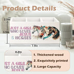 URLLUAE Horse Gifts for Girls Women Wooden Pen Pencil Holder for Office Desk - Image 6