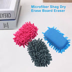 Biaungdo 5 Pack Washable Whiteboard Eraser, Microfiber Shag Dry Eraser - Image 4