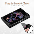 BWEGRHE Slim Credit Card Holder, Shackle Skull RFID Blocking Metal Wallet - Image 6