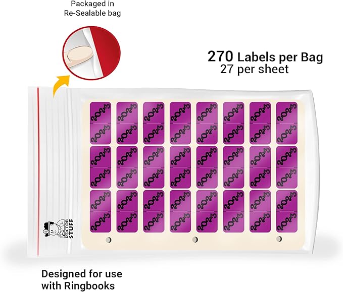2023 Year Stickers, Doctor Stuff 2023 Chart Labels, Ringbook Sheets, Jeter Style - Image 3