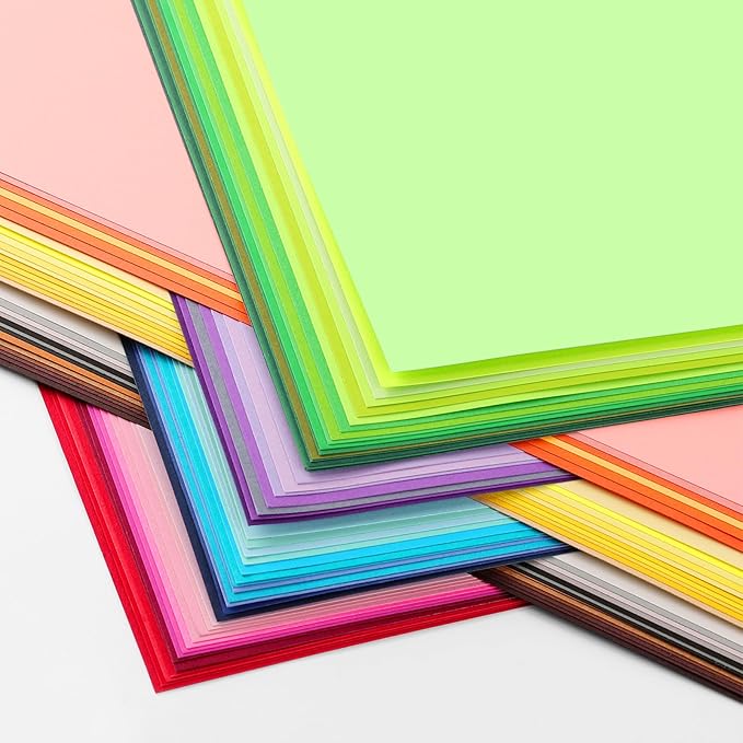 80 Sheets 8.5" X 11" Colored Cardstock, 80 Assorted Colors 180 GSM/65 LB - Image 3