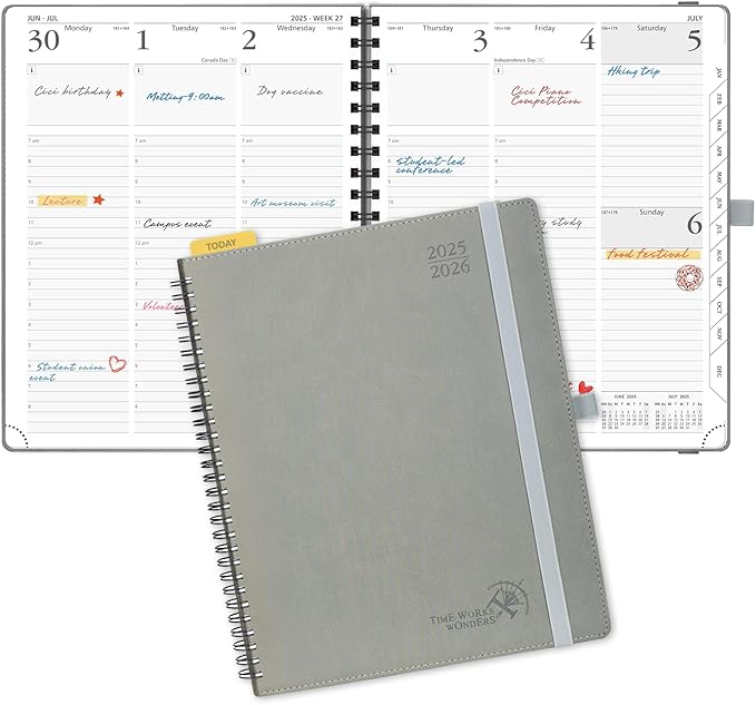 POPRUN Planner 2025-2026 Academic Weekly Calendar by POPRUN