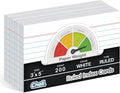 Chell Extra Heavyweight Ruled Index Cards 3x5 Inch, No Bleed-Through, Ruled by chell