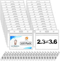100 Pack Horizontal ID Badge Holder by ZheguiProfessionalSupplierofOfficeSolutions