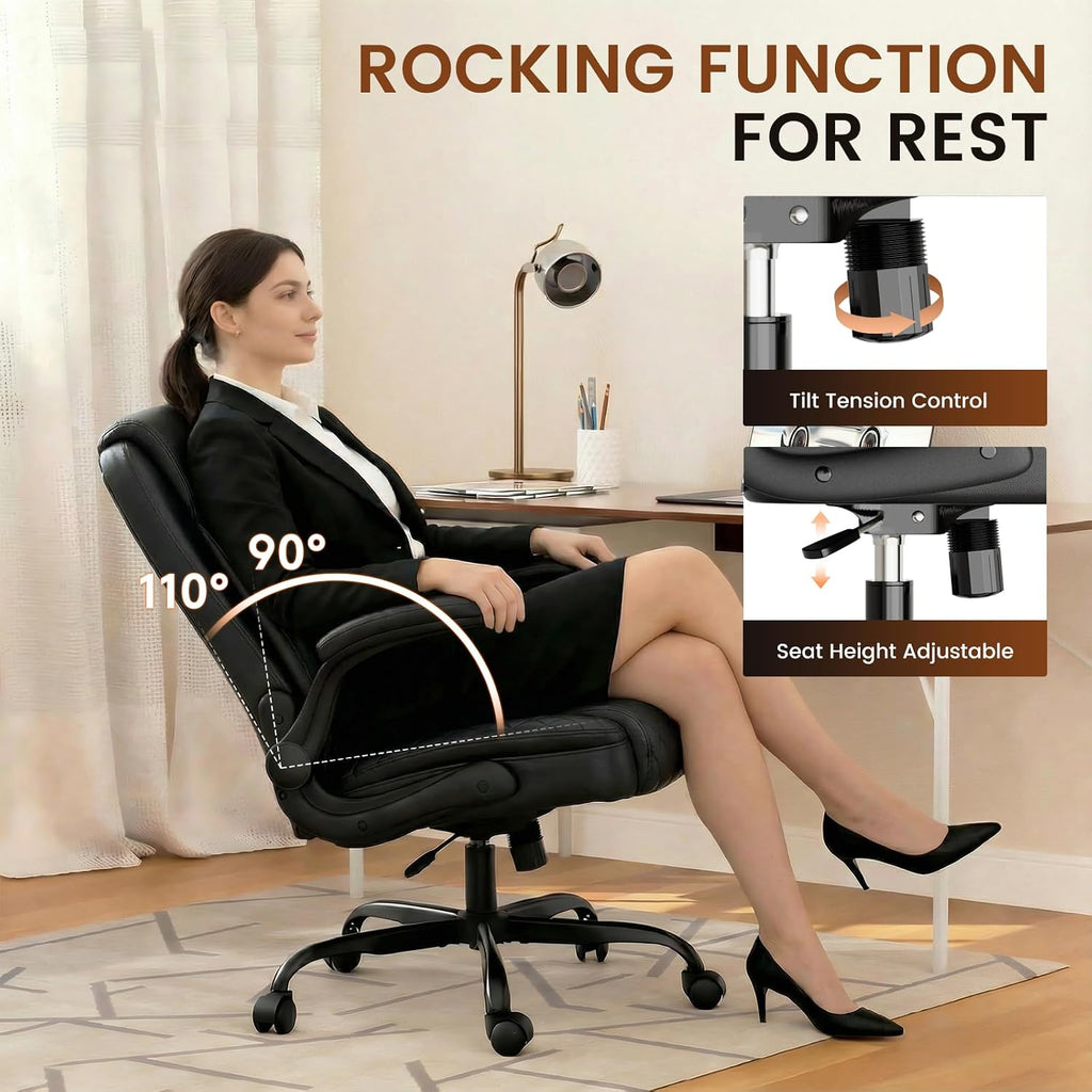 gtplayer pu leather office chair, home desk chair on a desk or shelf