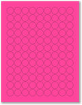 8-1/2 x 11" Neon Color High Light Fluorescent Labels by NextDayLabels