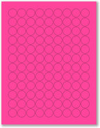 8-1/2 x 11" Neon Color High Light Fluorescent Labels by NextDayLabels