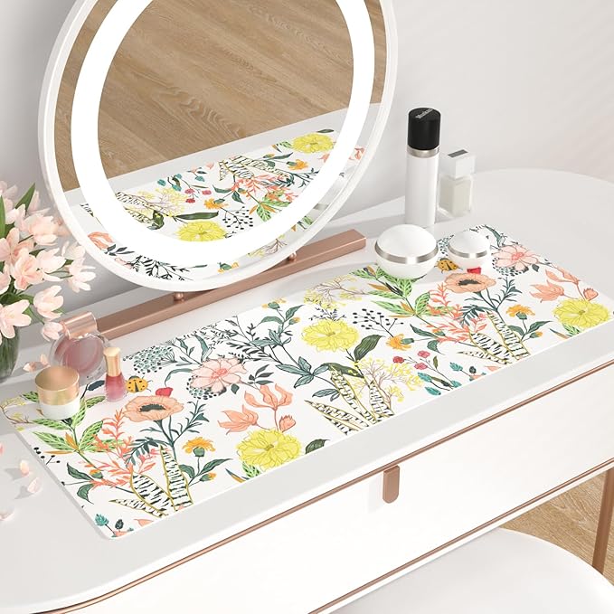 QIYI Floral Large Mouse Pad, Colorful Desk Mat - Image 6