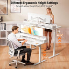 Kingant 55 x 24 Inch Electric Standing Desk - Image 4