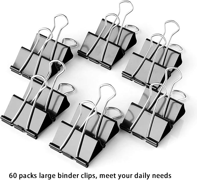 Large Binder Clips 1.6 Inch, Big Binder Clips - Image 4