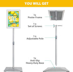 VAIIGO 8.5"x11" Pedestal Poster Sign Stand - Image 7