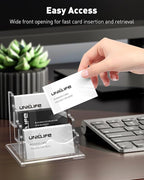 Uniclife Acrylic Business Card Holder - Image 2