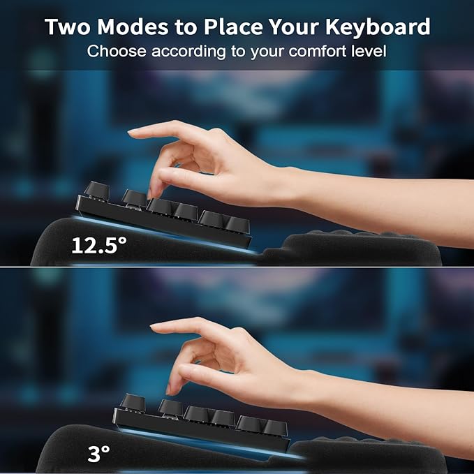 Starvortex Keyboard Stand with Wrist Rest, Ergonomic Keyboard Pad with Wrist - Image 3