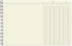 BookFactory Accounting Ledger Notebook/Large 6 Column Accounting Ledger - Image 3