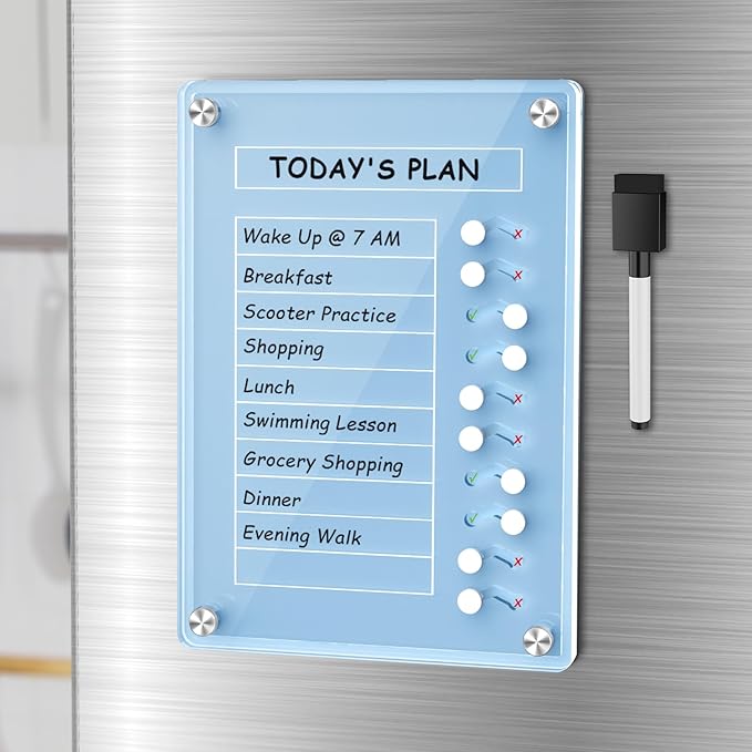 NiHome Acrylic Magnetic To Do List Planning Board by NiHome