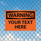 Custom OSHA Style Warning Sign 12" x 18" Plastic Sign, Customizable "Your Text - Image 3