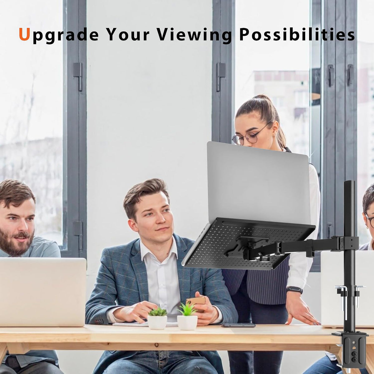 BONTEC Laptop Arm for Desk, 13-32 Inch, 22lbs, VESA 75/100 Compatible