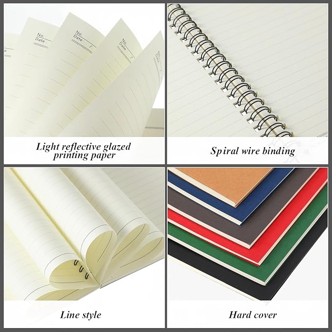 Leelosp 12 Pack Small Spiral Notebook A5 Lined College Ruled Spiral Journal - Image 2