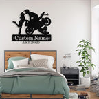 Custom Motorcycle Couple Metal Signs Personalized Biker Couple Name Sign Custom - Image 5