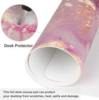 QIYI Large Mouse Pad, Cute Pink Desk Mat - Image 5