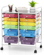 Happygrill 12-Drawer Rolling Storage Cart, Utility Cart by HAPPYGRILL