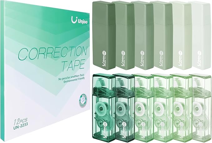 Unjoo White Correction Tape, For school, Office Workers by Unjoo