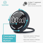 Stell Gray Quick Que Kitchen Timers, Visual timers Large LED Display Magnetic - Image 2