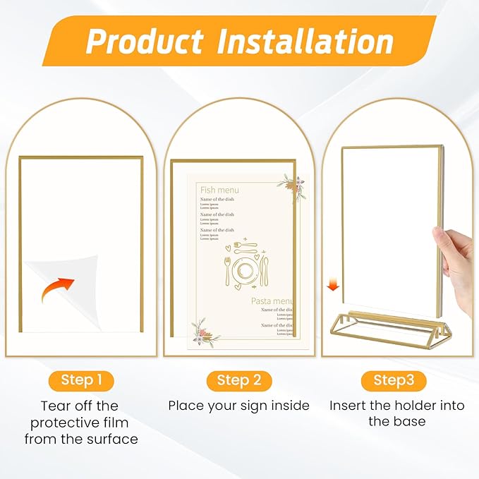 Smarpau 16 Pack 4x6 Acrylic Sign Holder - Image 5