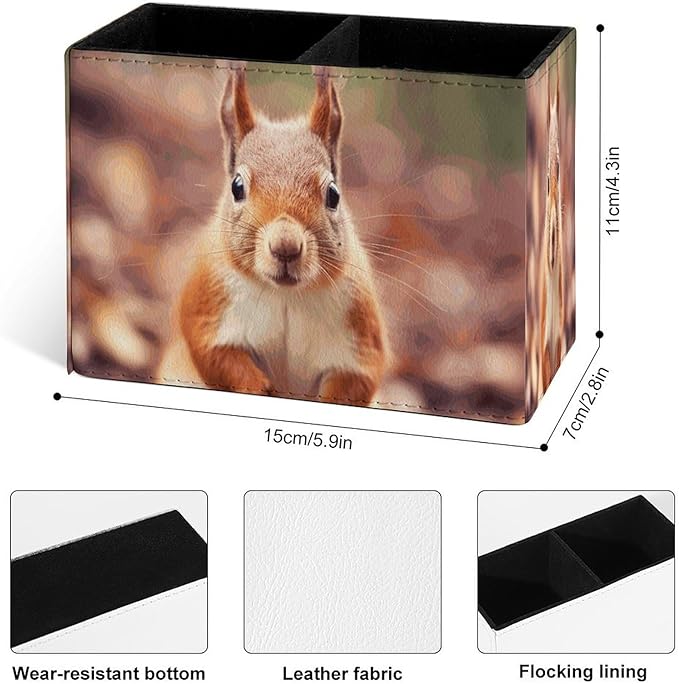 Famame Autumn Fall Squirrel Pencil Holder - Image 4