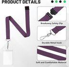 24-Pack Dark Purple Breakaway Lanyards - Image 4