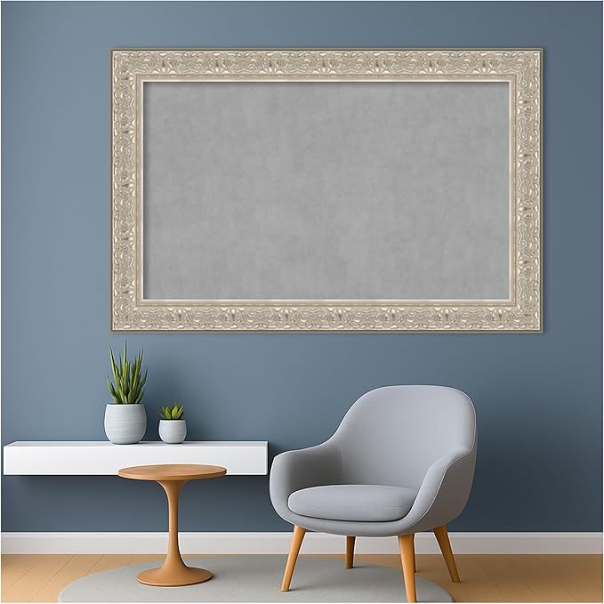 Amanti Art Silver Framed Magnetic Board 31x47 Large Vision Board - Image 5